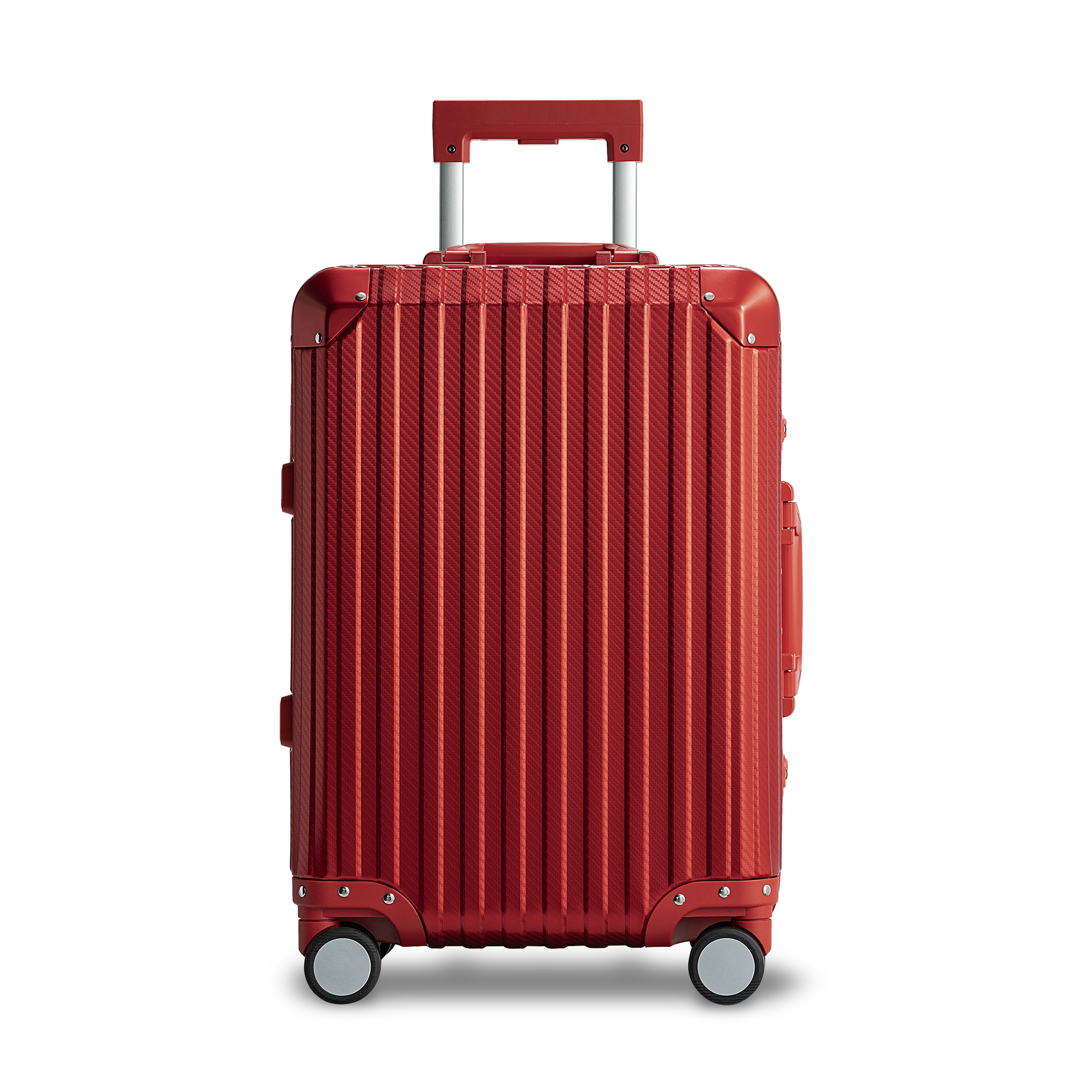 Red Aluminum Suitcase