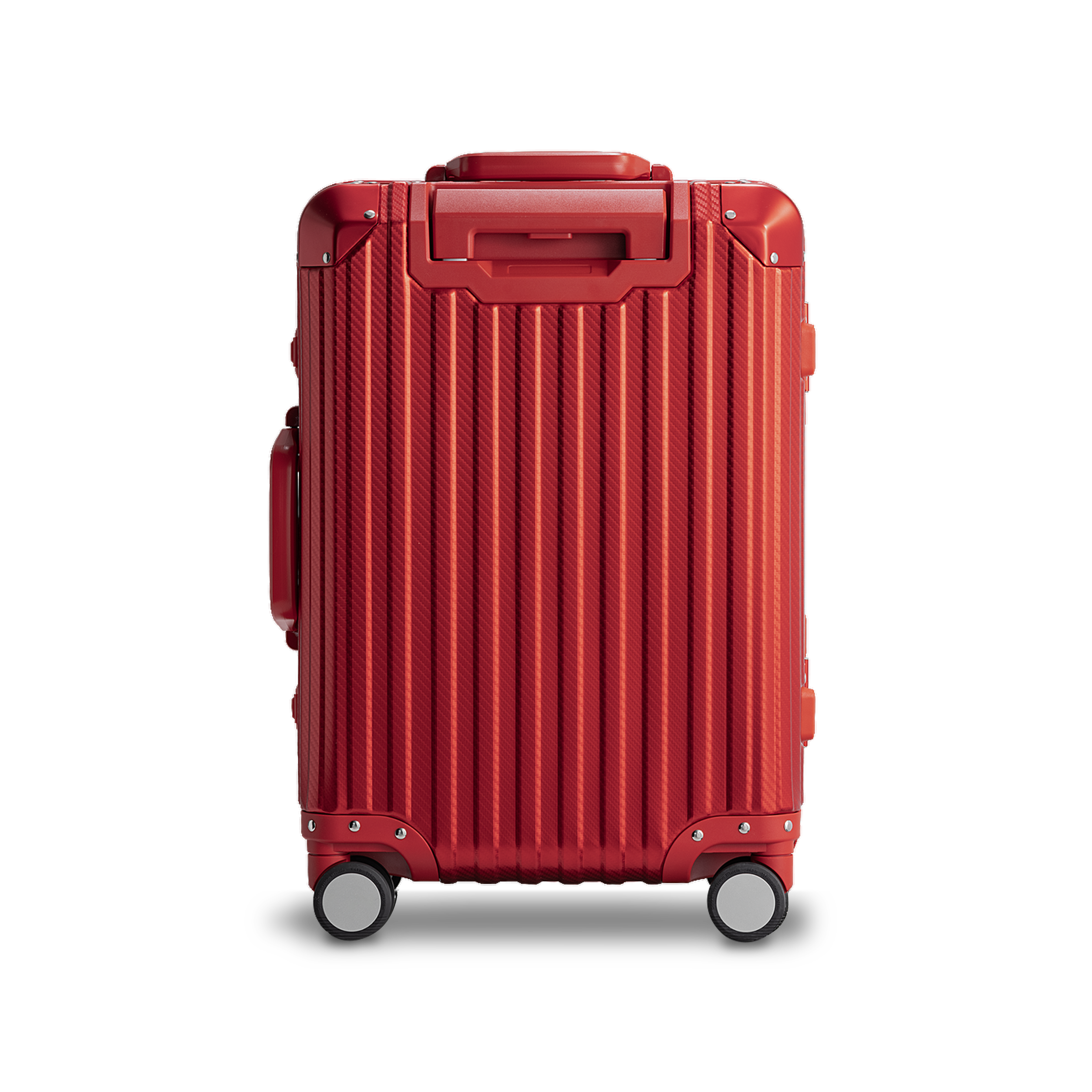 Red Aluminum Suitcase
