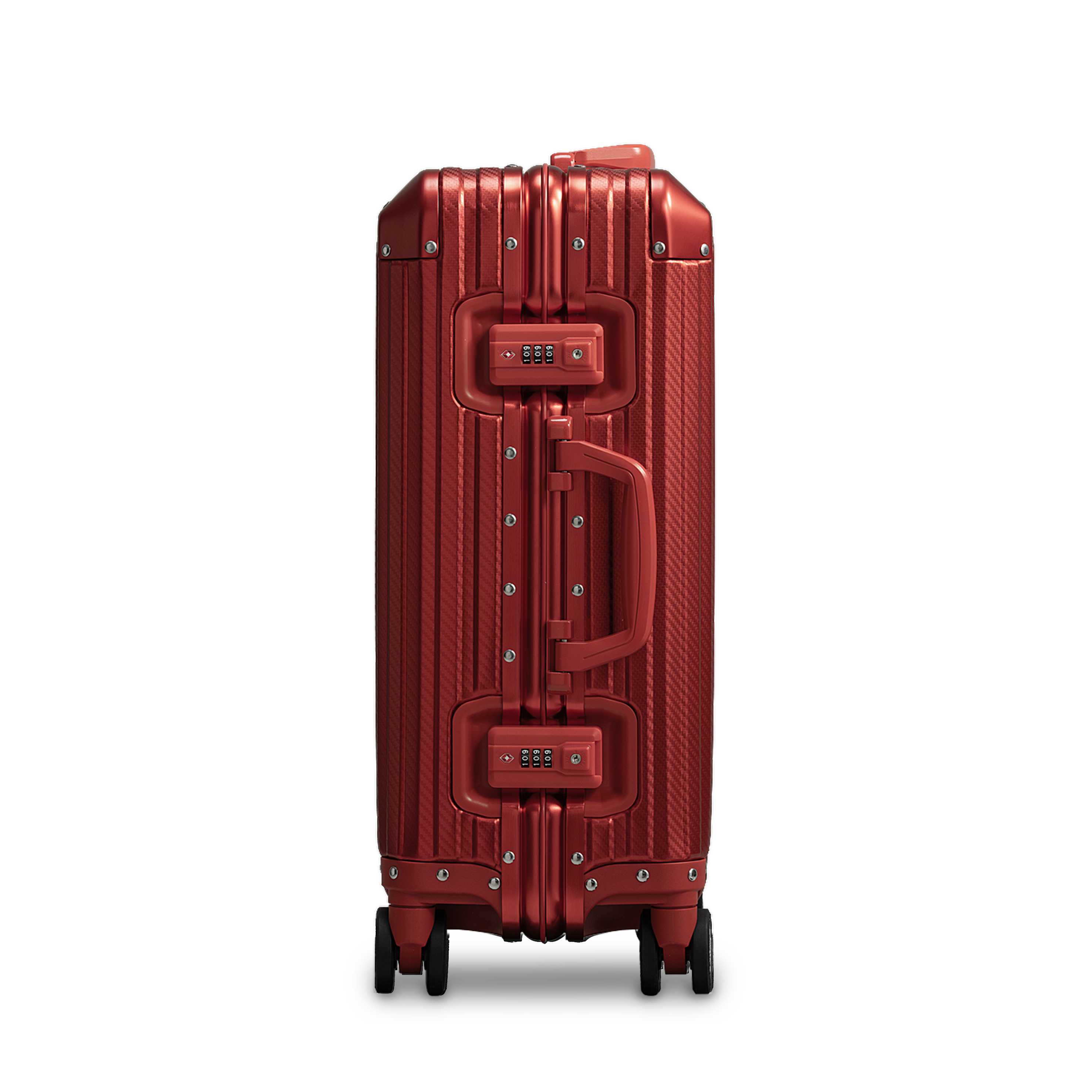 Red Aluminum Suitcase