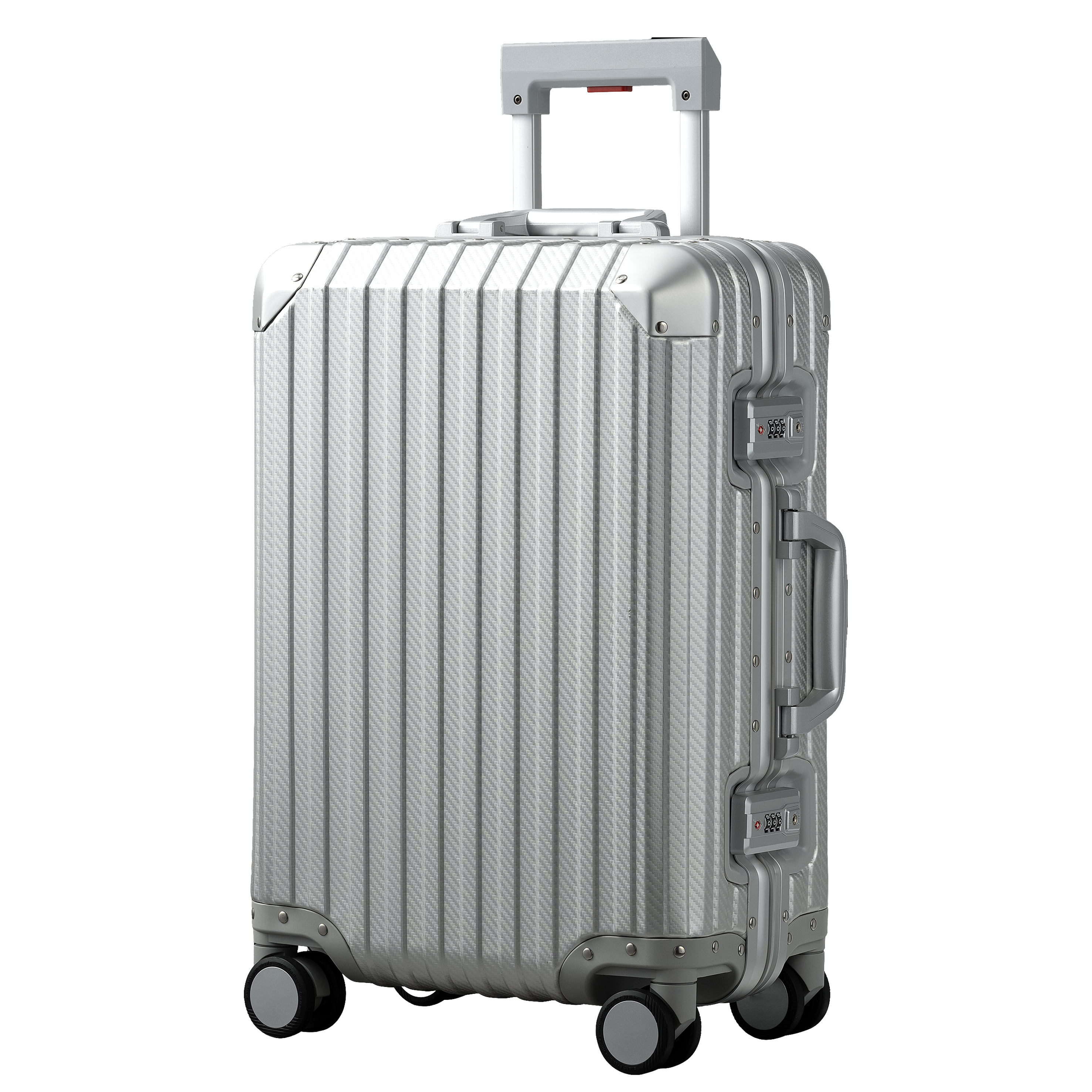Silver Aluminum Suitcase