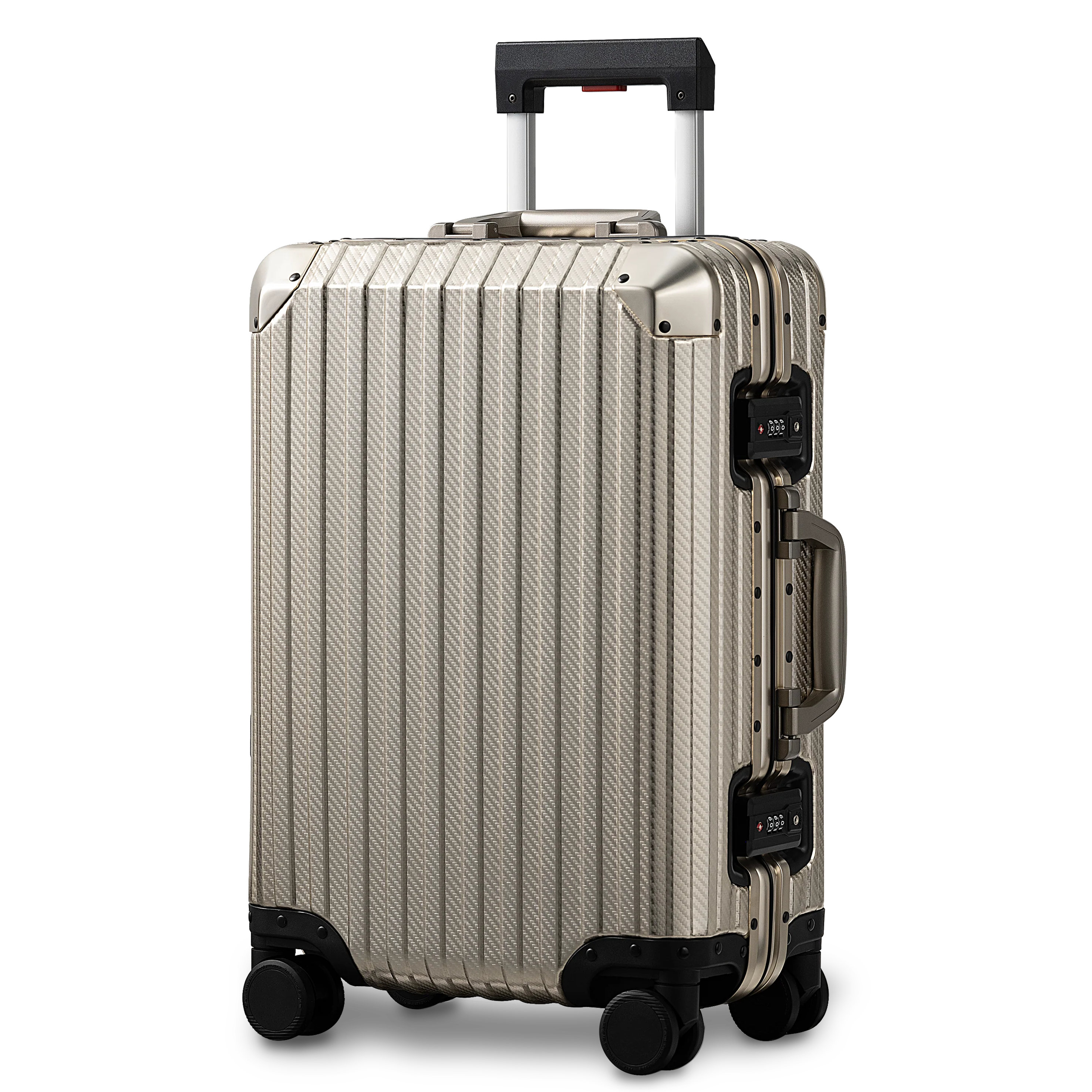 Champagne Aluminium suitcase