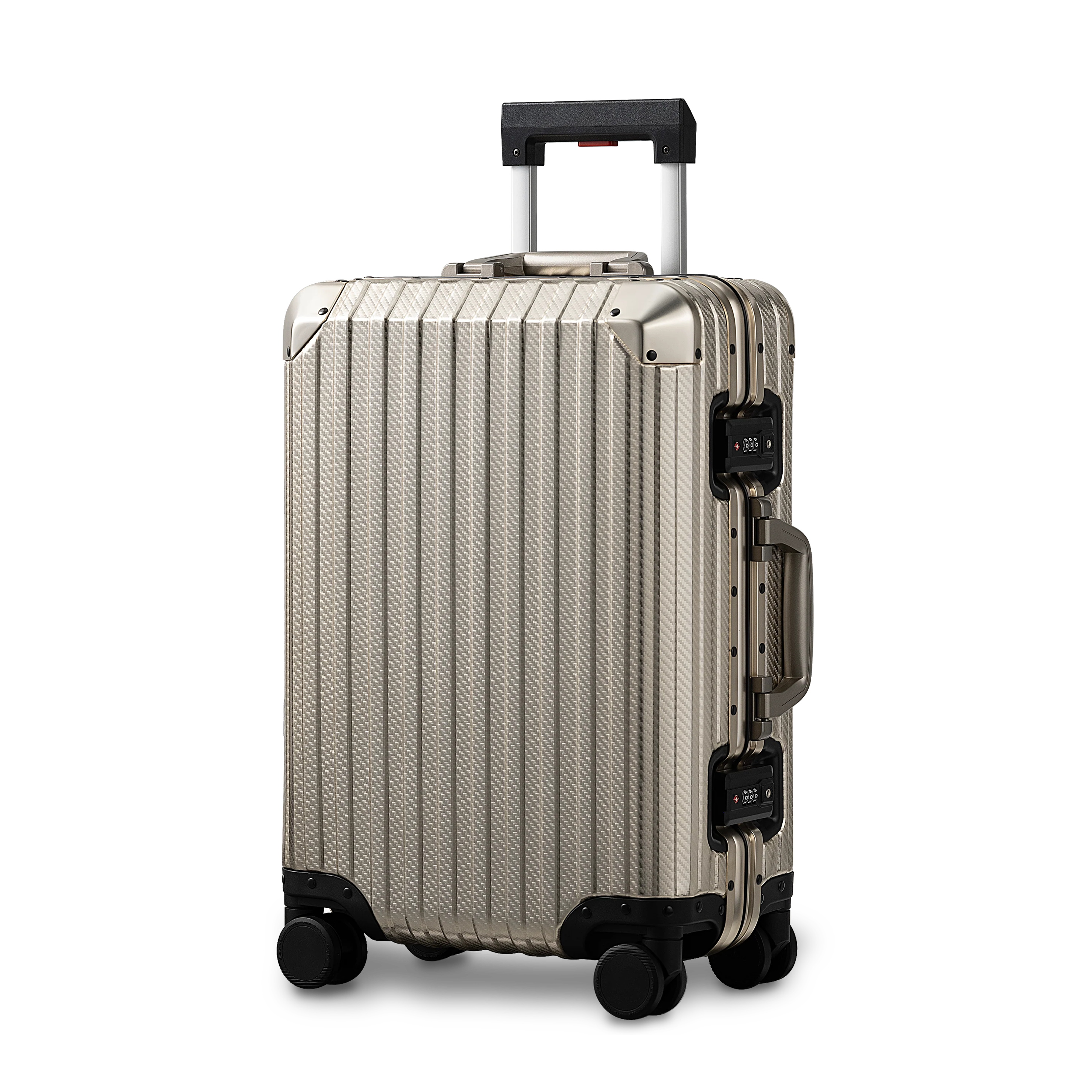 Champagne Aluminium suitcase