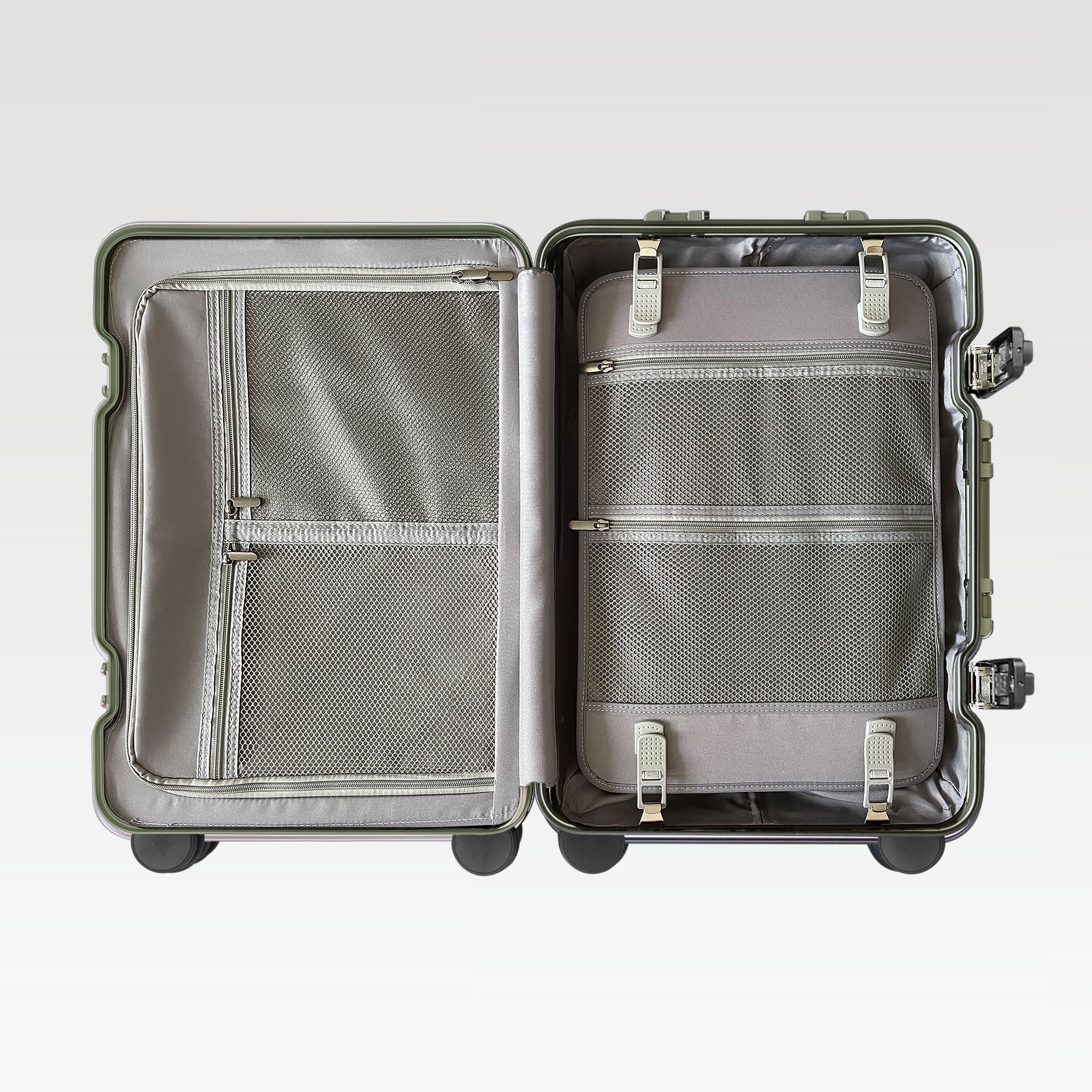 Green Aluminum Suitcase