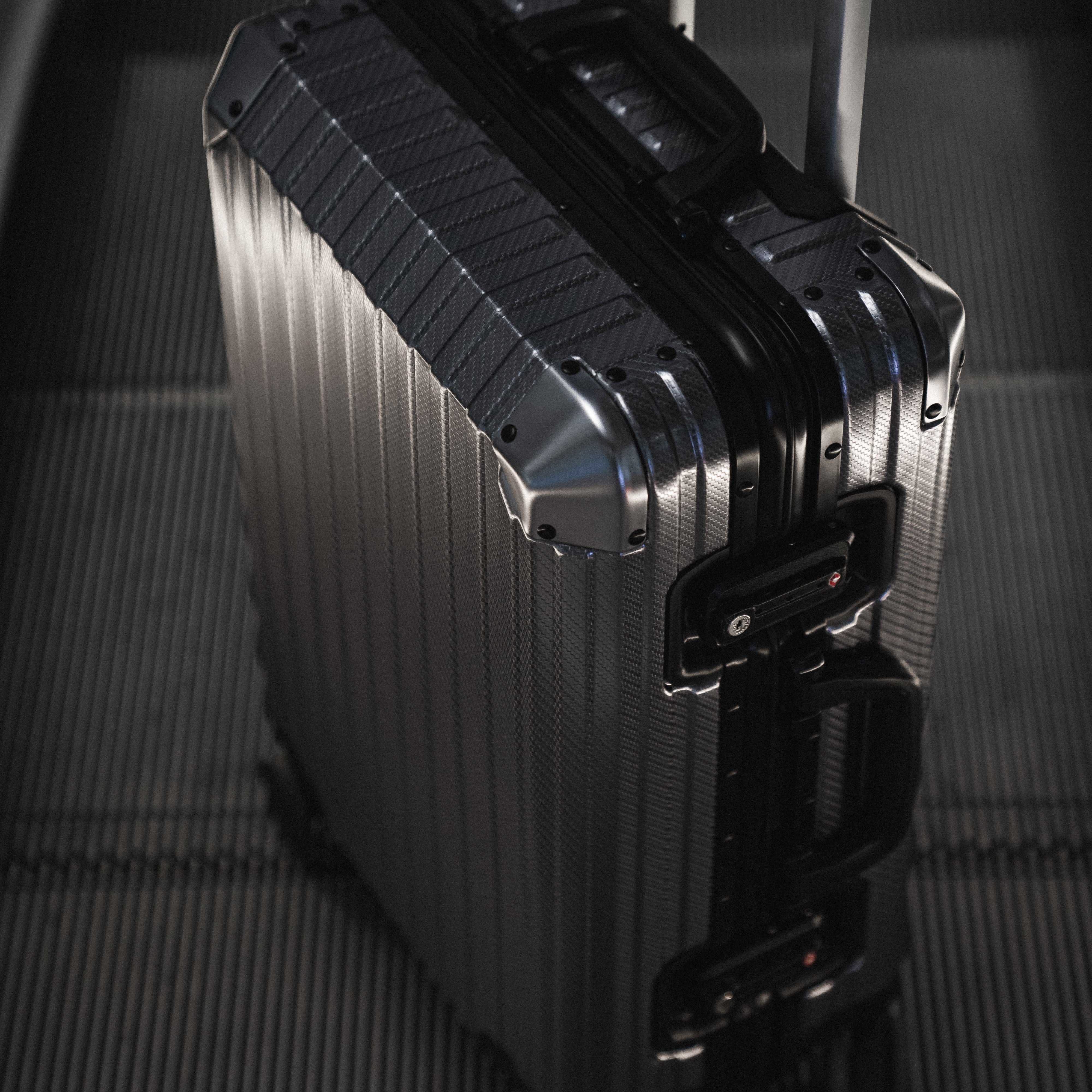 Gun Metal Aluminum Suitcase