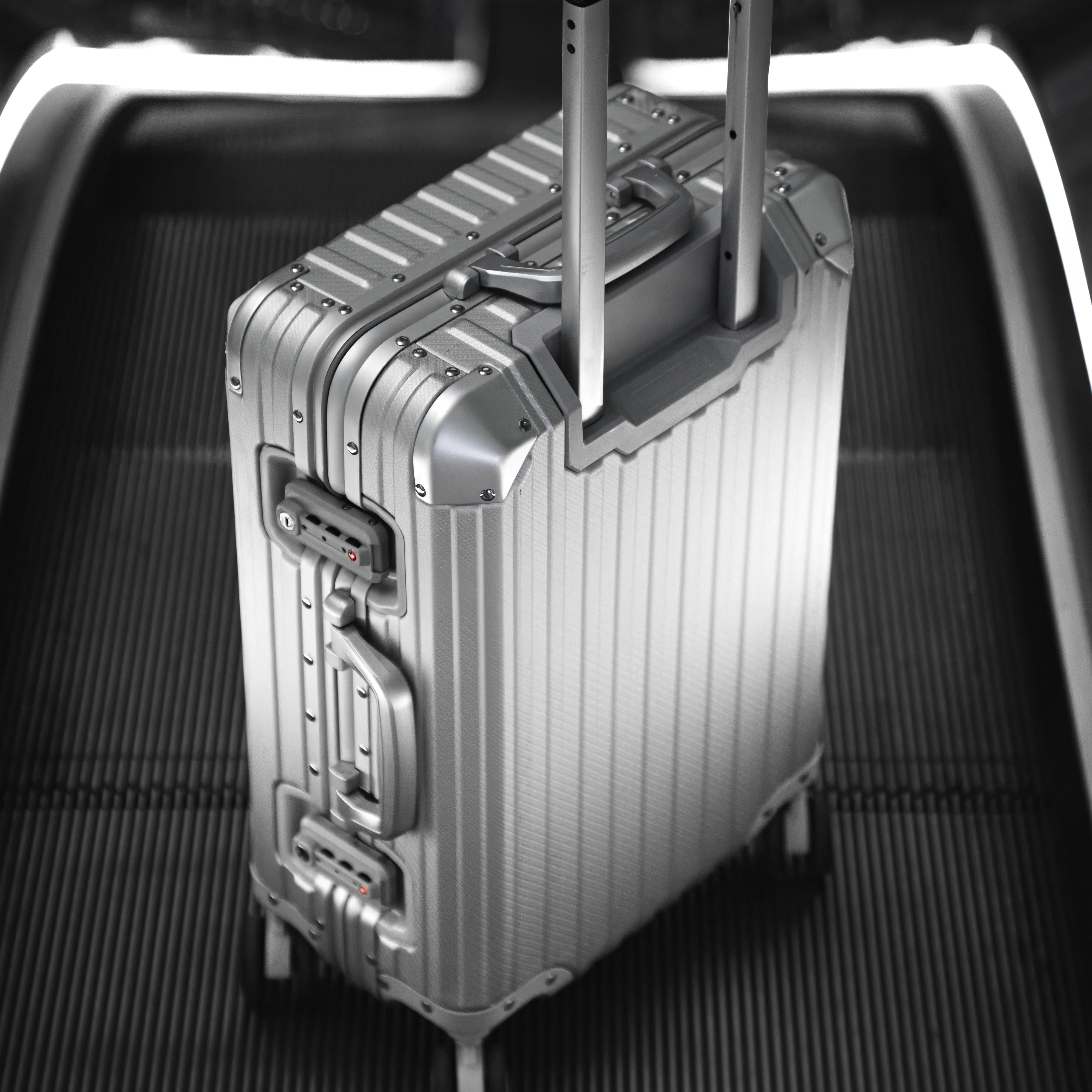 Silver Aluminum Suitcase