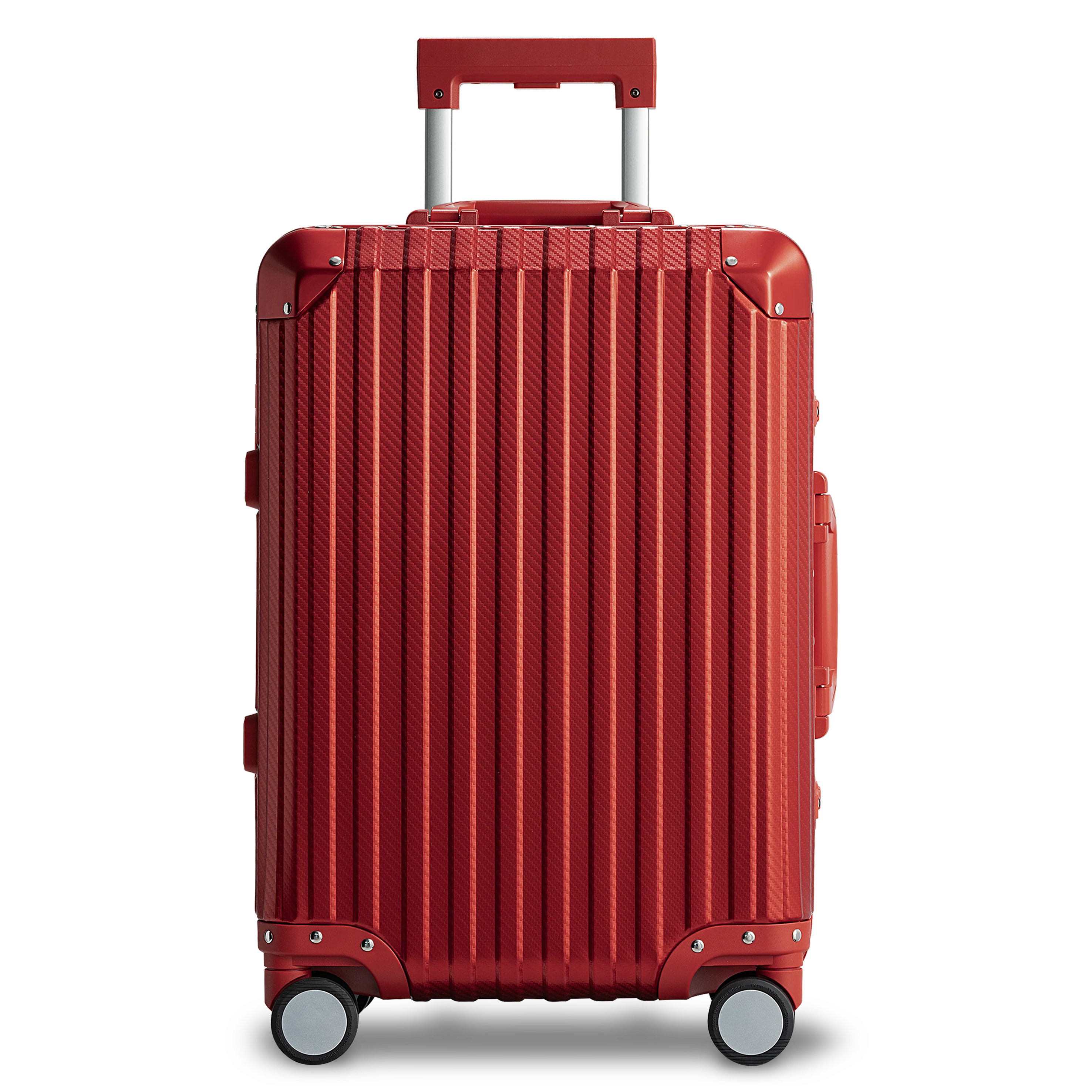 Red Aluminum Suitcase
