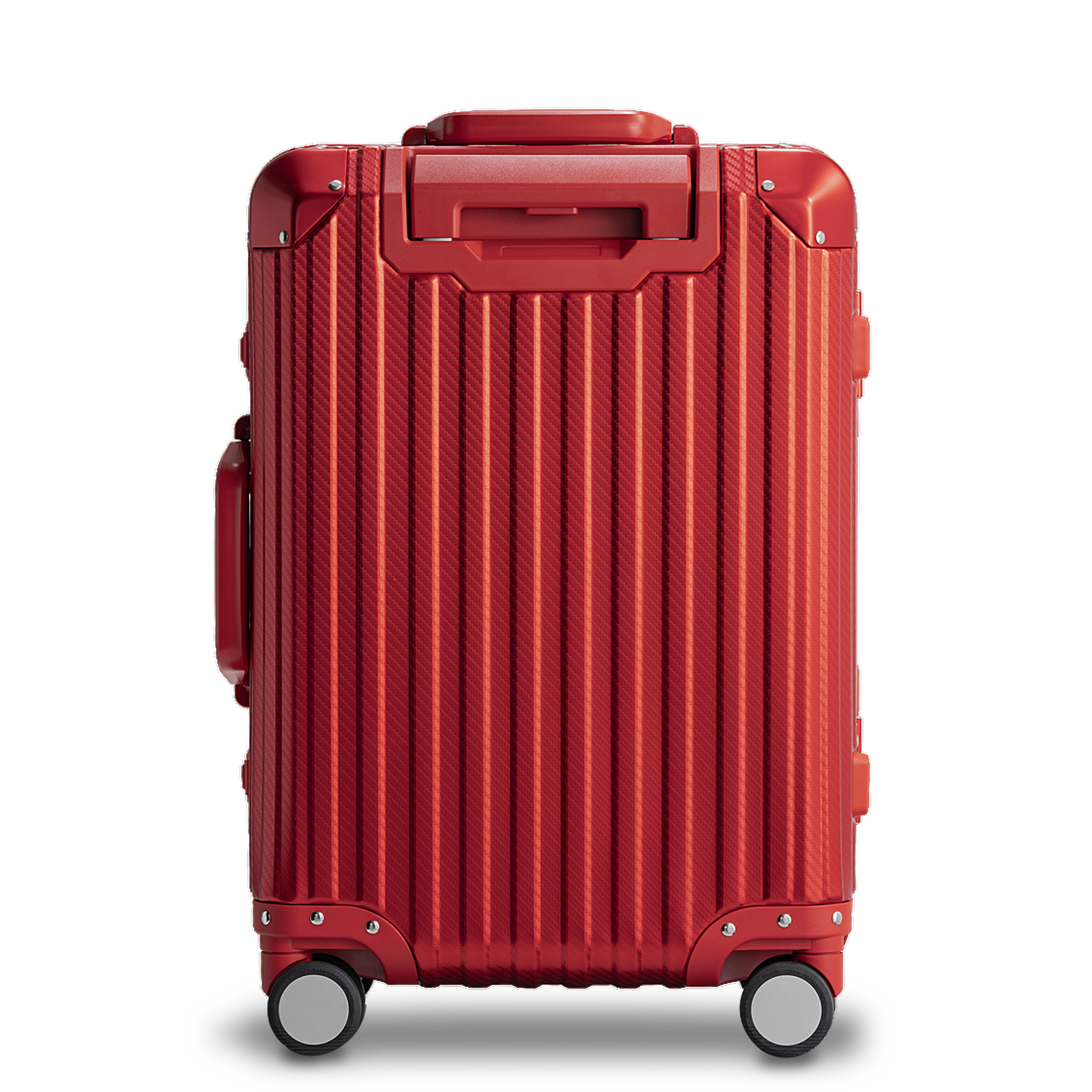 Red Aluminum Suitcase