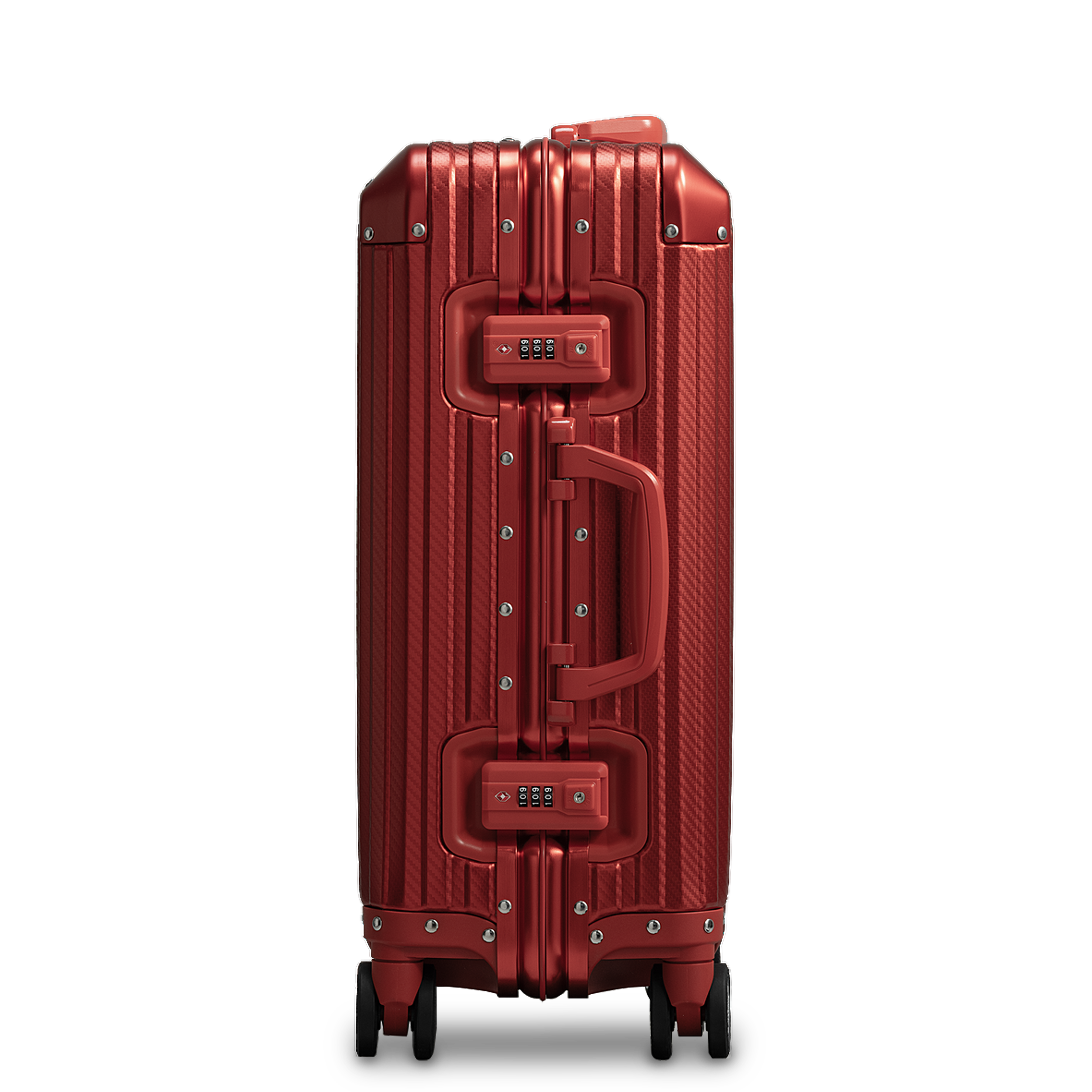 Red Aluminum Suitcase