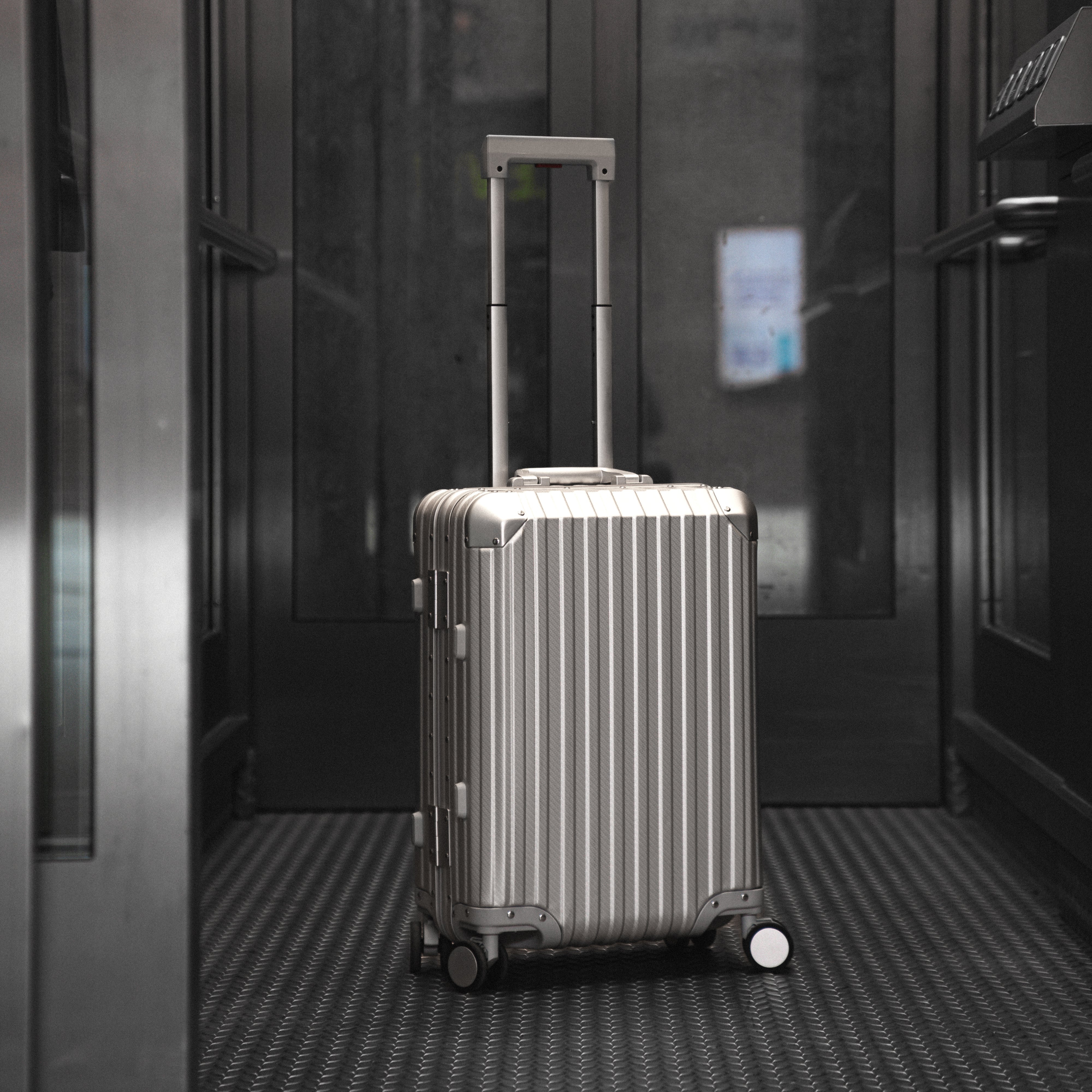 Silver Aluminium Suitcase