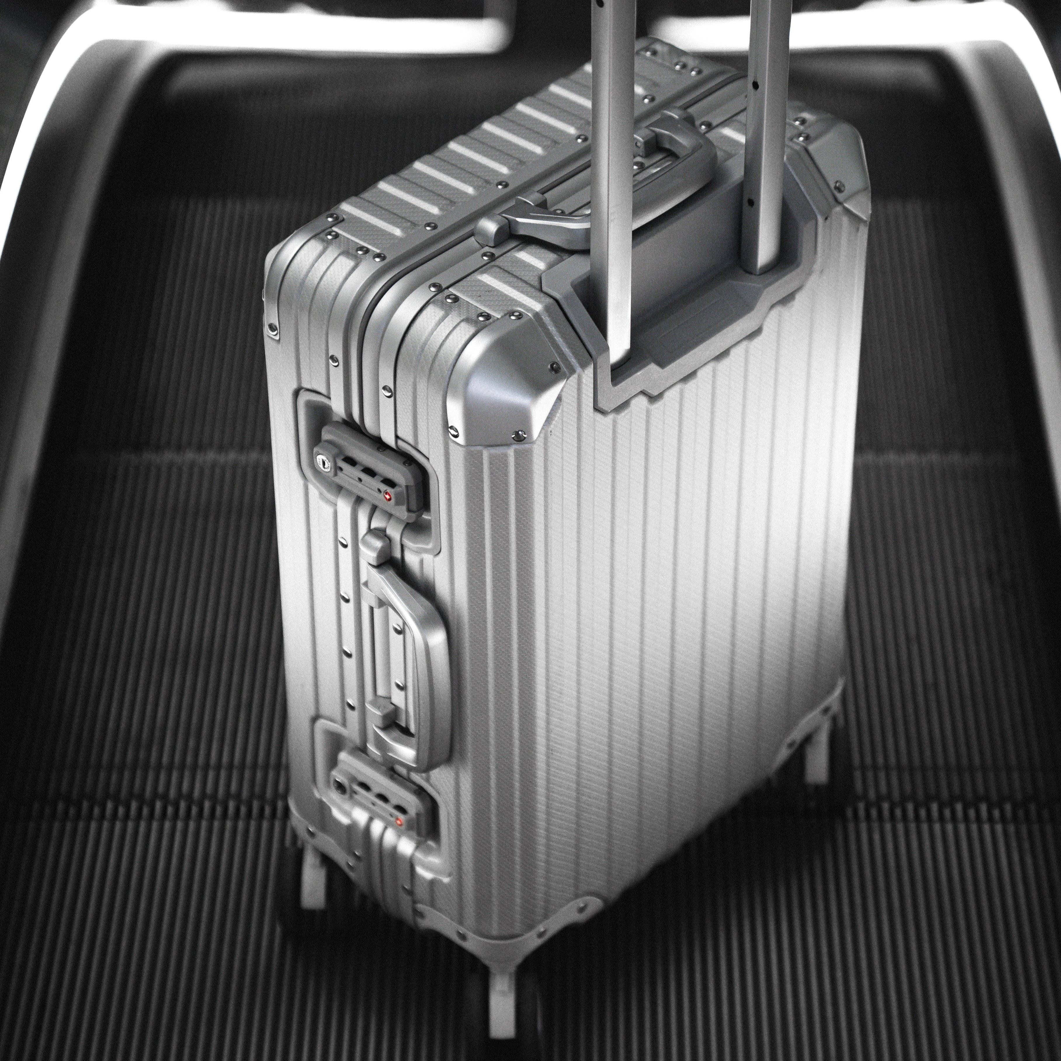 Silver Aluminium Suitcase
