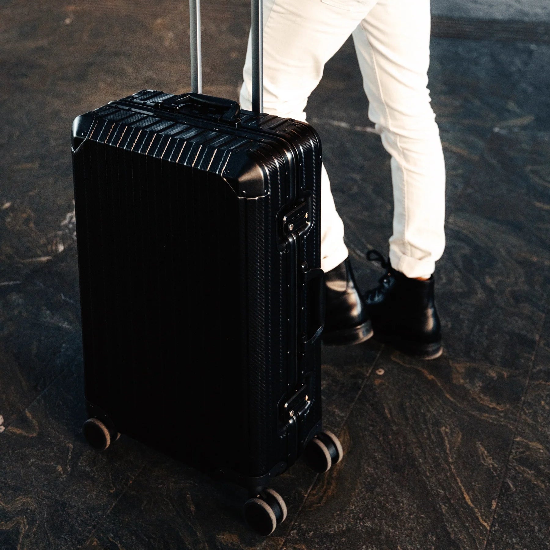 Black Aluminum Suitcase